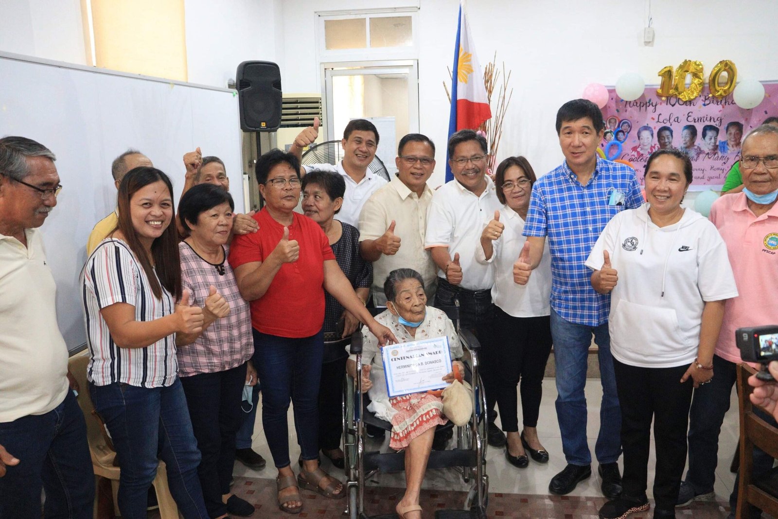 E. B. Magalona Centenarian Gets P100K Cash Award From Capitol ...